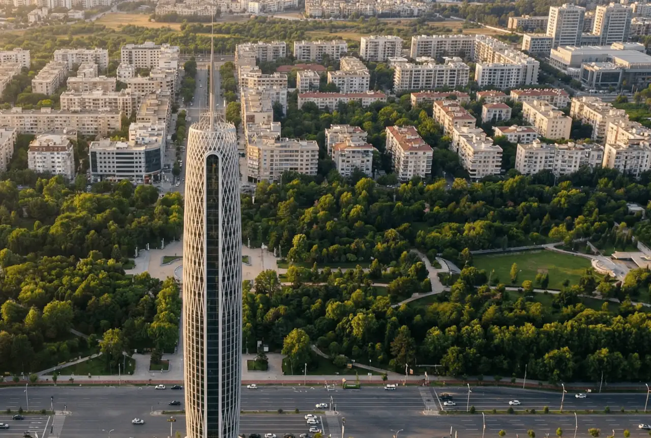 برج تايكون سنتر الإداري من الفئة A+ من النيل للتطوير العقاري يرتفع فوق حدائق النهر الأخضر في العاصمة الإدارية الجديدة